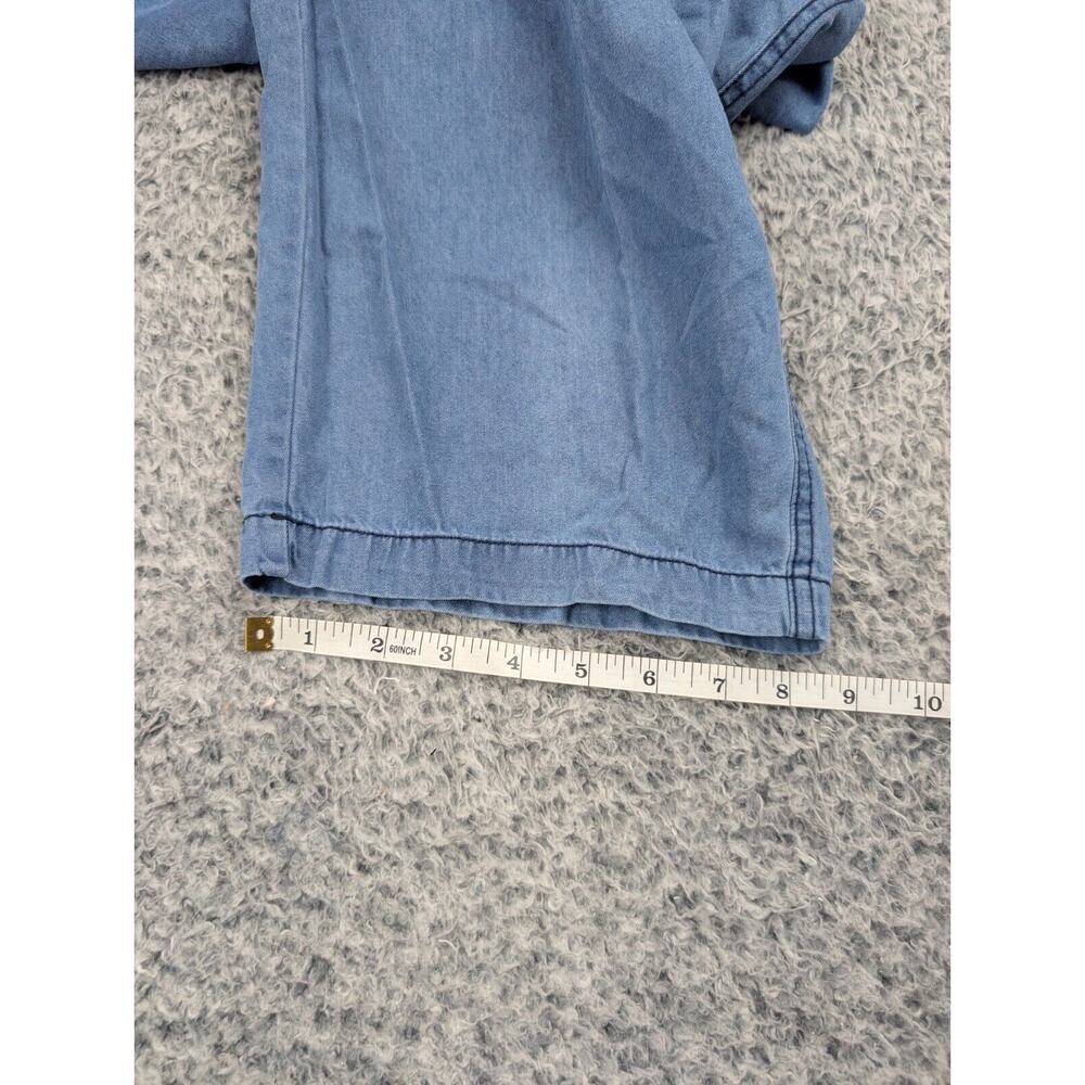 Lucky Brand Pants Women Extra Large Blue Cargo Normcore Relaxed Preppy Casual - Picture 8 of 9